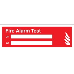 Fire Alarm Test On / at