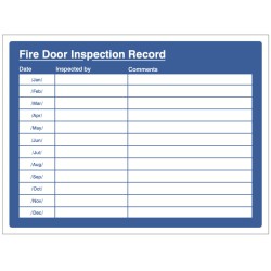 Fire Door Inspection Record