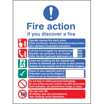 Fire Action - Call Brigade - Lift (English, French, German)