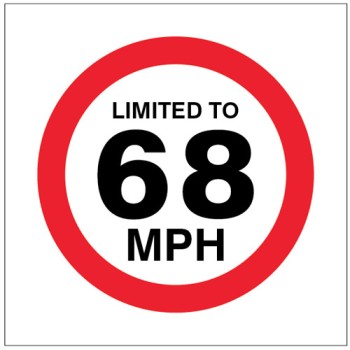 Limited to 68mph