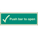 Push Bar to Open