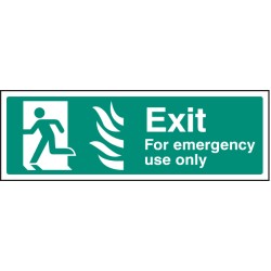 HTM Exit for Emergency Use Only - Left