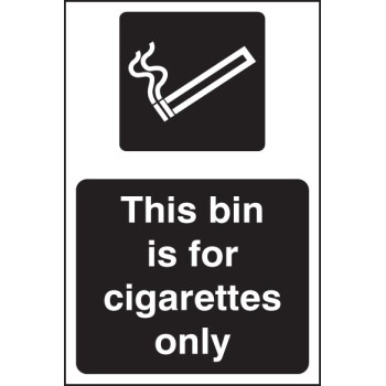 This Bin Is for Cigarettes Only