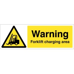 Warning - Forklift Charging Area