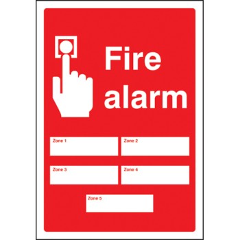 Fire Alarm 5 Zones - Adapt-a-Sign