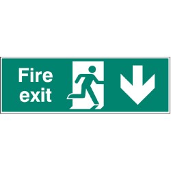 Double Sided Large Fire Exit - Down