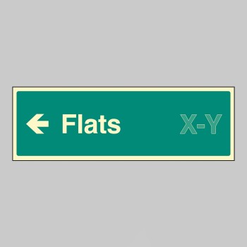 Flats X-Y - Arrow Left (Specify when ordering)