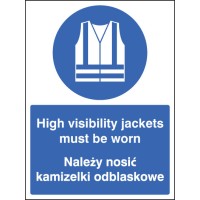 High Visibility Jackets Must be Worn (English / Polish)