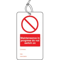 Maintenance in Progress - Double Sided Tags (Pack of 10)