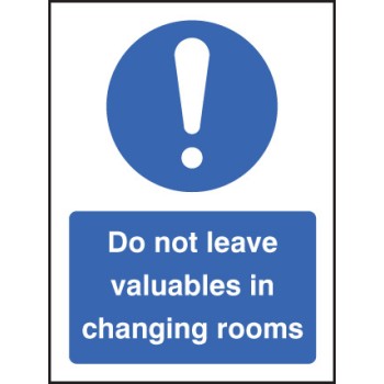 Do Not Leave Valuables in Changing Rooms