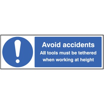 Avoid Accidents - All Tools must be Tethered