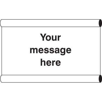 Your Message Here - Banner with Loops - 1270 x 610mm