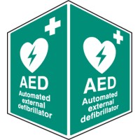 AED Emergency Defibrillator - Projecting Sign