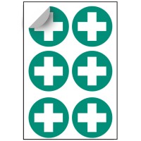 First Aid Symbol Labels (Sheet of 6)