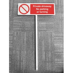 Private Driveway - No Parking or Turning - Verge Sign