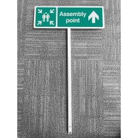 Assembly Point - Straight On - Verge Sign