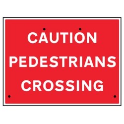 Re-Flex Sign - Caution - Pedestrians Crossing