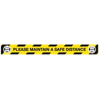 Maintain a Safe Distance Floor Graphic - 2m