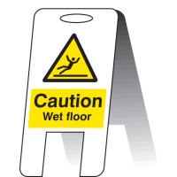 Caution - Wet Floor - Lightweight Self Standing Sign