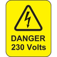 Danger - 230 Volts Labels