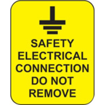 Safety Electrical Connection Do Not Remove Labels