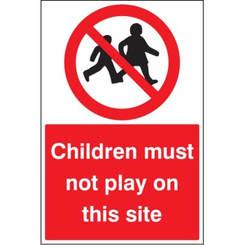 Children Must Not Play On this Site