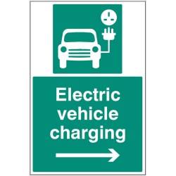 Electric Vehicle Charging Point - Right Arrow