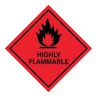 Highly Flammable Labels