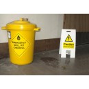 Caution - Hazardous Spill - Lightweight Self Standing Sign